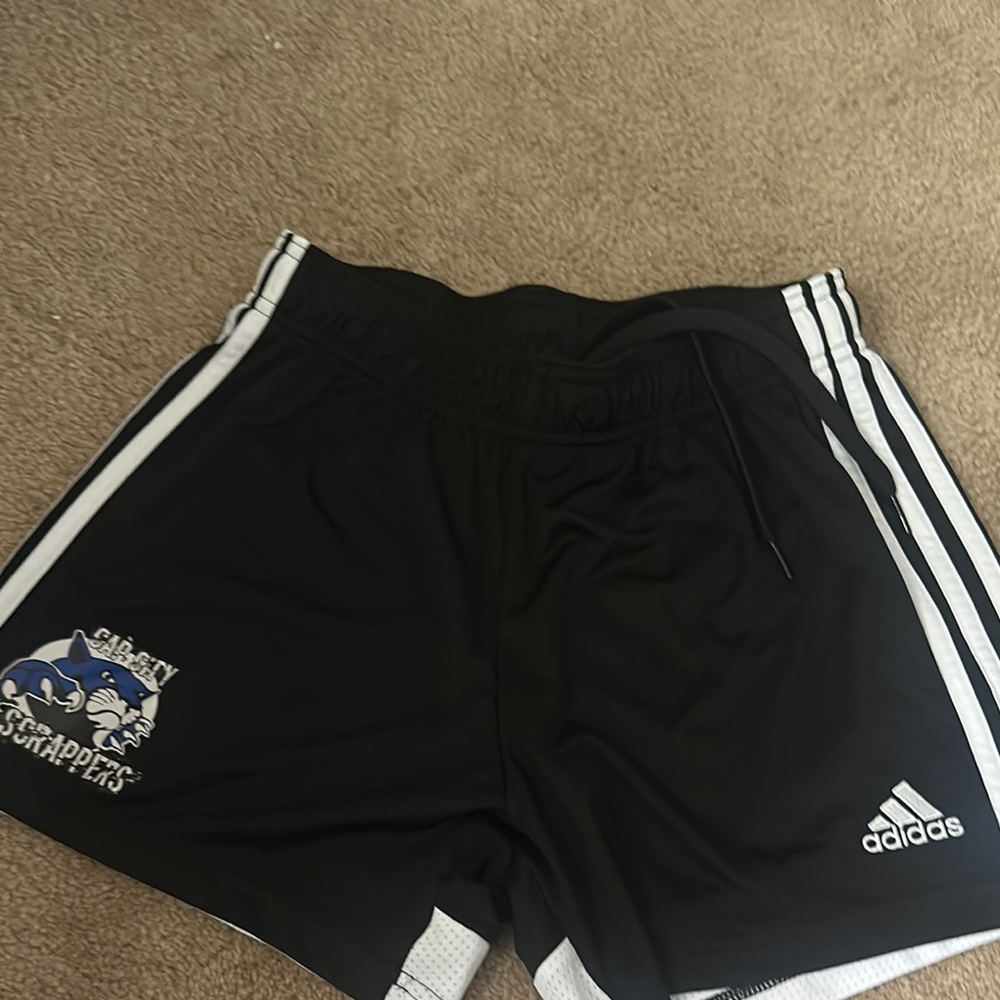 Adidas Black and White Sports Shorts